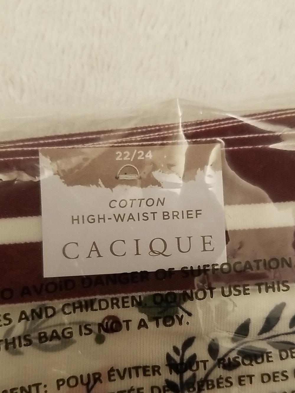 Cacique 22/24 Cotton High Waist Brief - Picture 7 of 10
